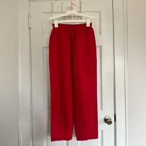 Briggs New York, Vintage Straight Leg Dress Pants, Red